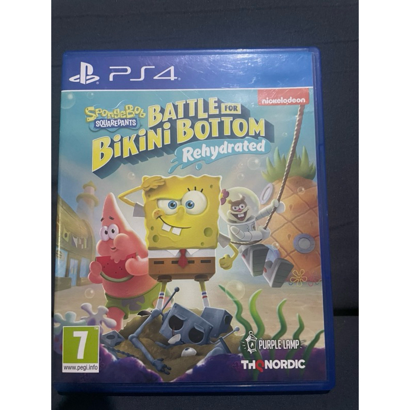 kaset PS4 SpongeBob Battle For Bikini Bottom Game CD PS4 Second Original Playstation 4