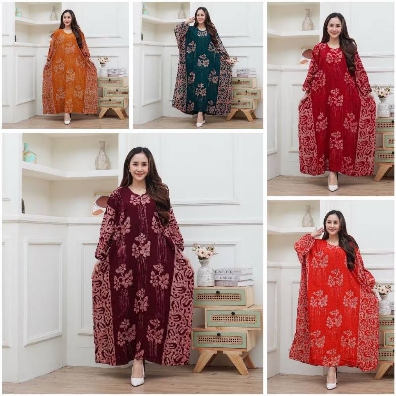 Gamis Kaftan Batik Cap Malaman