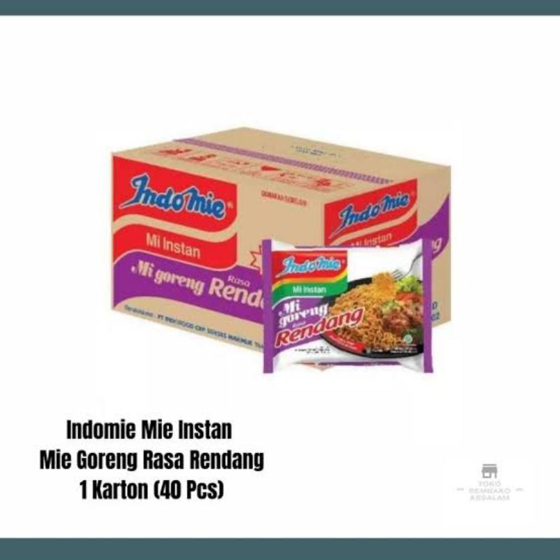 

Mie Rendang Indomie goreng rasa rendang 1 dus isi 40 pcs