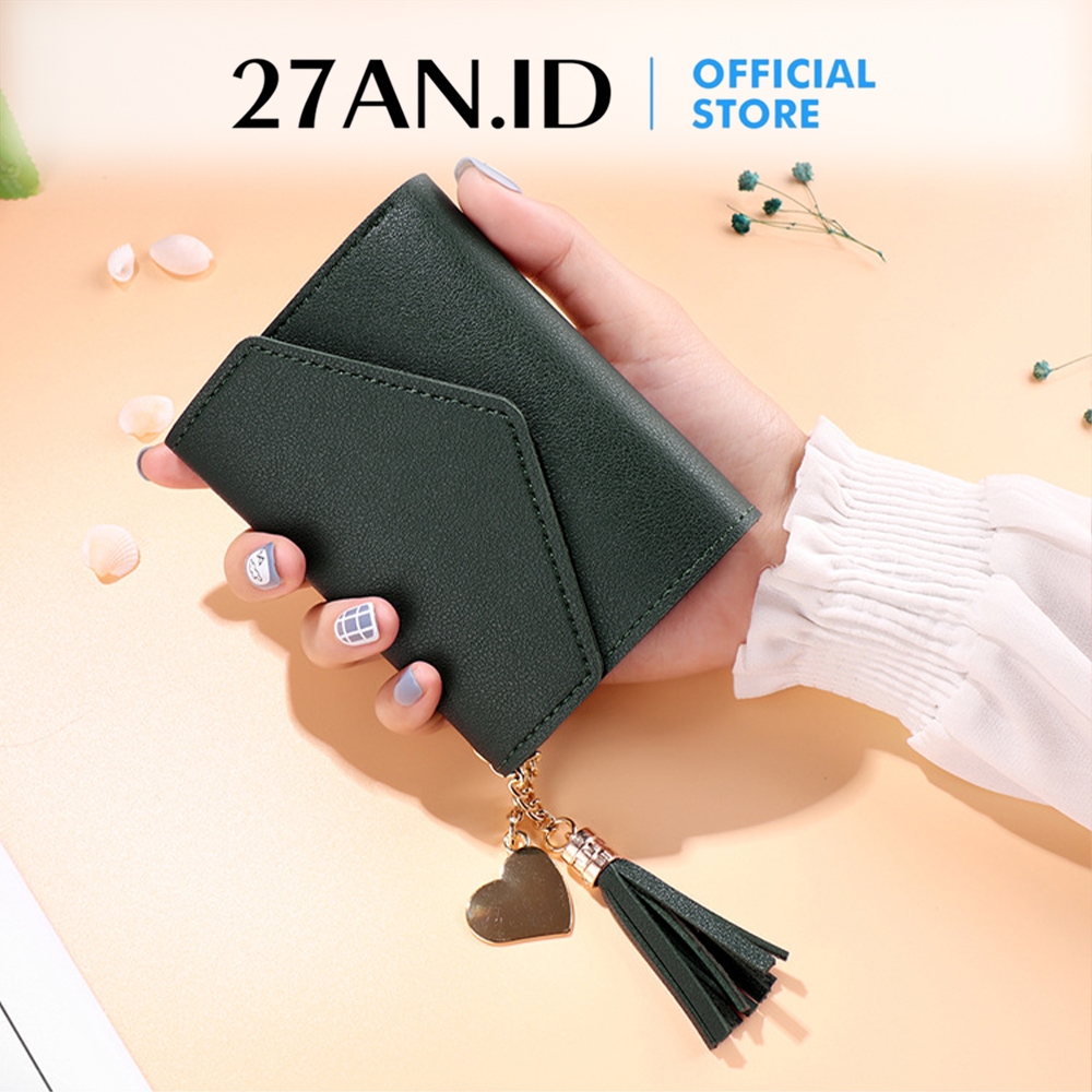 kualitas super ( 27an.id ) dompet lipat wanita 8602 dompet mini wanita simple / dompet wanita korean