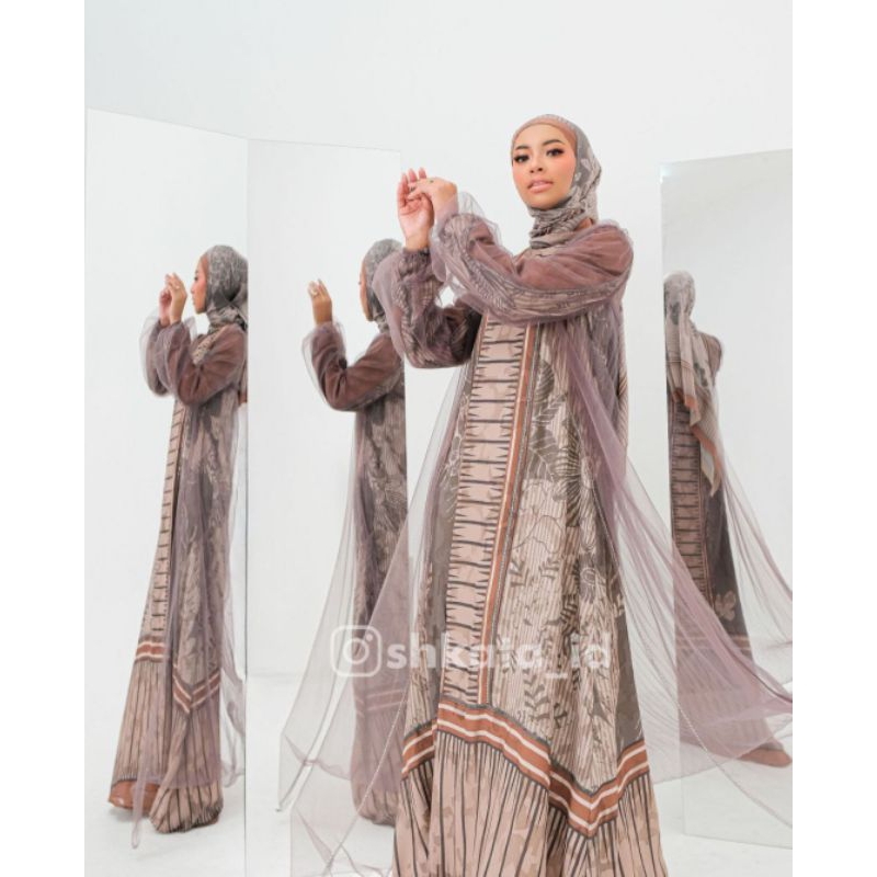 DRESS HIJAB PRINTING MANISHA DRESS BY SHKATA