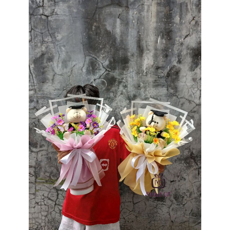 (INSTAN) BUKET BONEKA WISUDA/BUKET BUNGA/HADIAH BONEKA WISUDA/BUCKET BUNGA