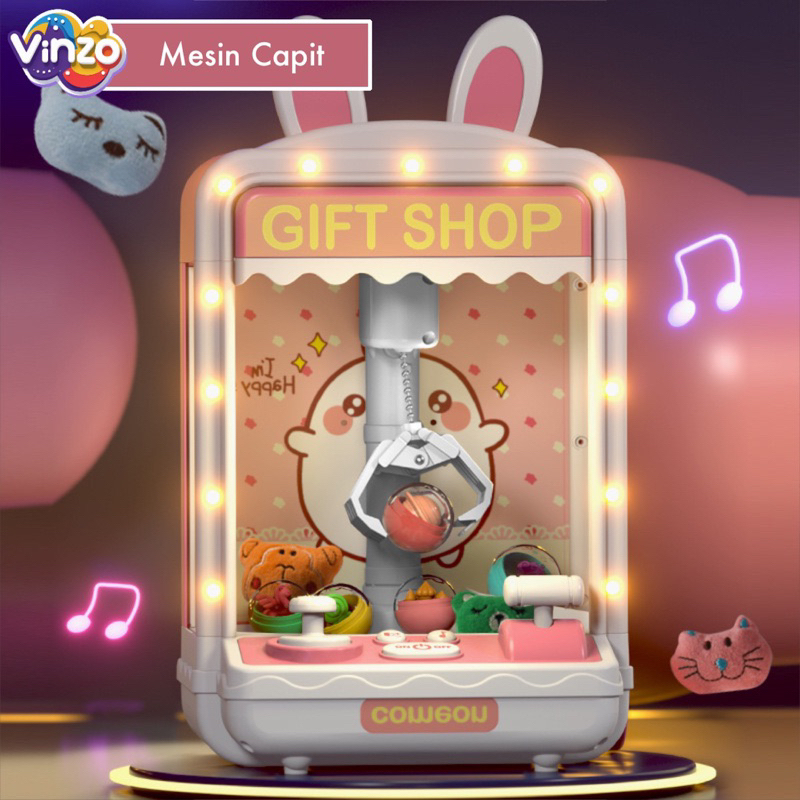 VINZO - Mainan Anak Mesin Capit Kids Toys - Mainan Capit Boneka Anak / Mainan Capit Kapsul Anak - Ma