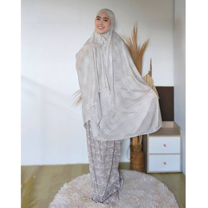 Mukena Travel Miraya prayer set bow