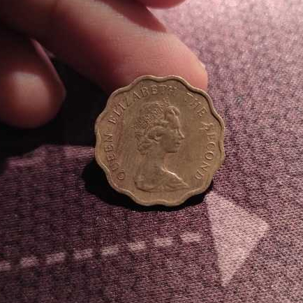 *Langka* Uang Koin Kuno HONGKONG TWENTY CENTS 1978, Uang Koin Hongkong 20 Sen 1978. Kondisi Sangat B