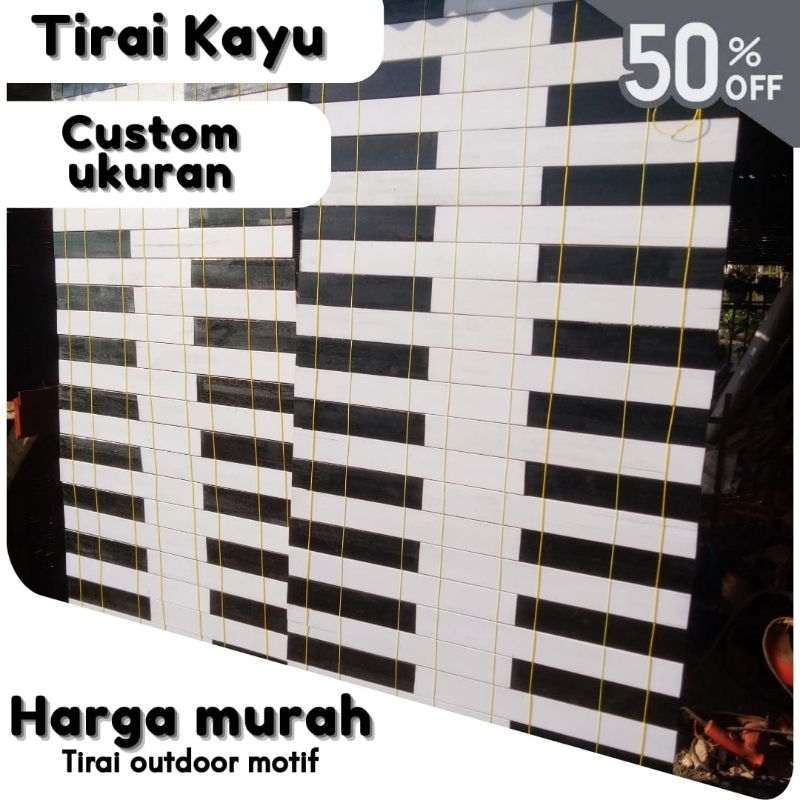 Tirai Kayu Premium -dan PVC estetik
