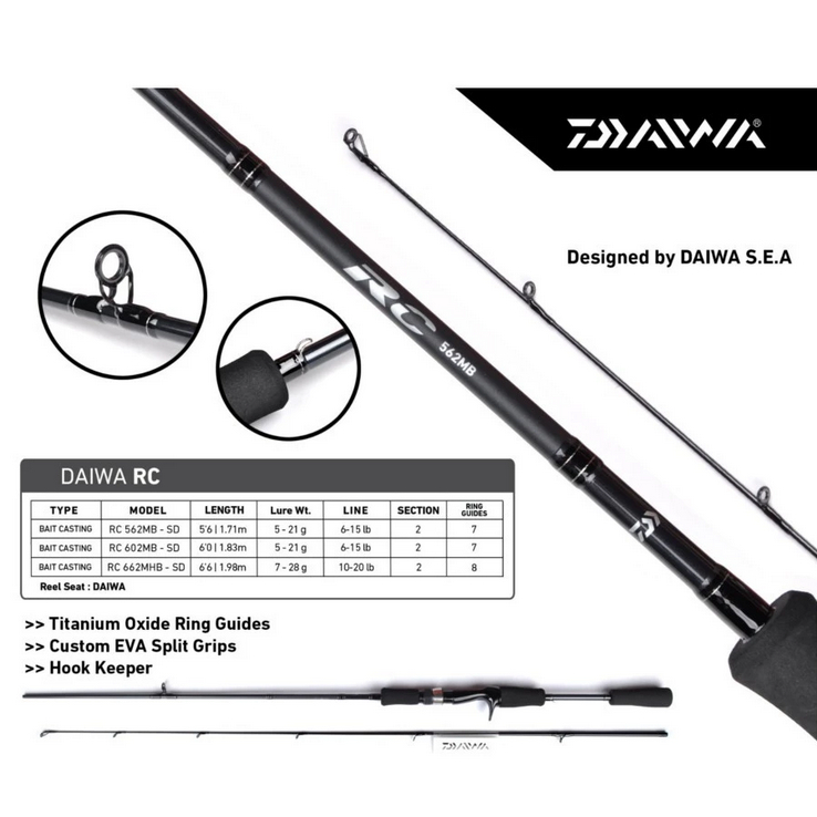 Joran Bait Casting Daiwa RC 562/602/662-Joran Casting 2025