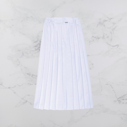 ROK PUTIH PANJANG SD MODEL REMPEL POLOS BAWAHAN SERAGAM SEKOLAH ANAK PEREMPUAN TERKINI