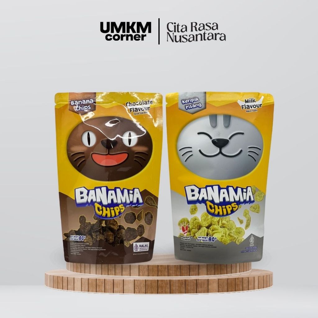 

Banamia Chips / Cemilan Kekinian / Keripik Pisang / Snack Enak