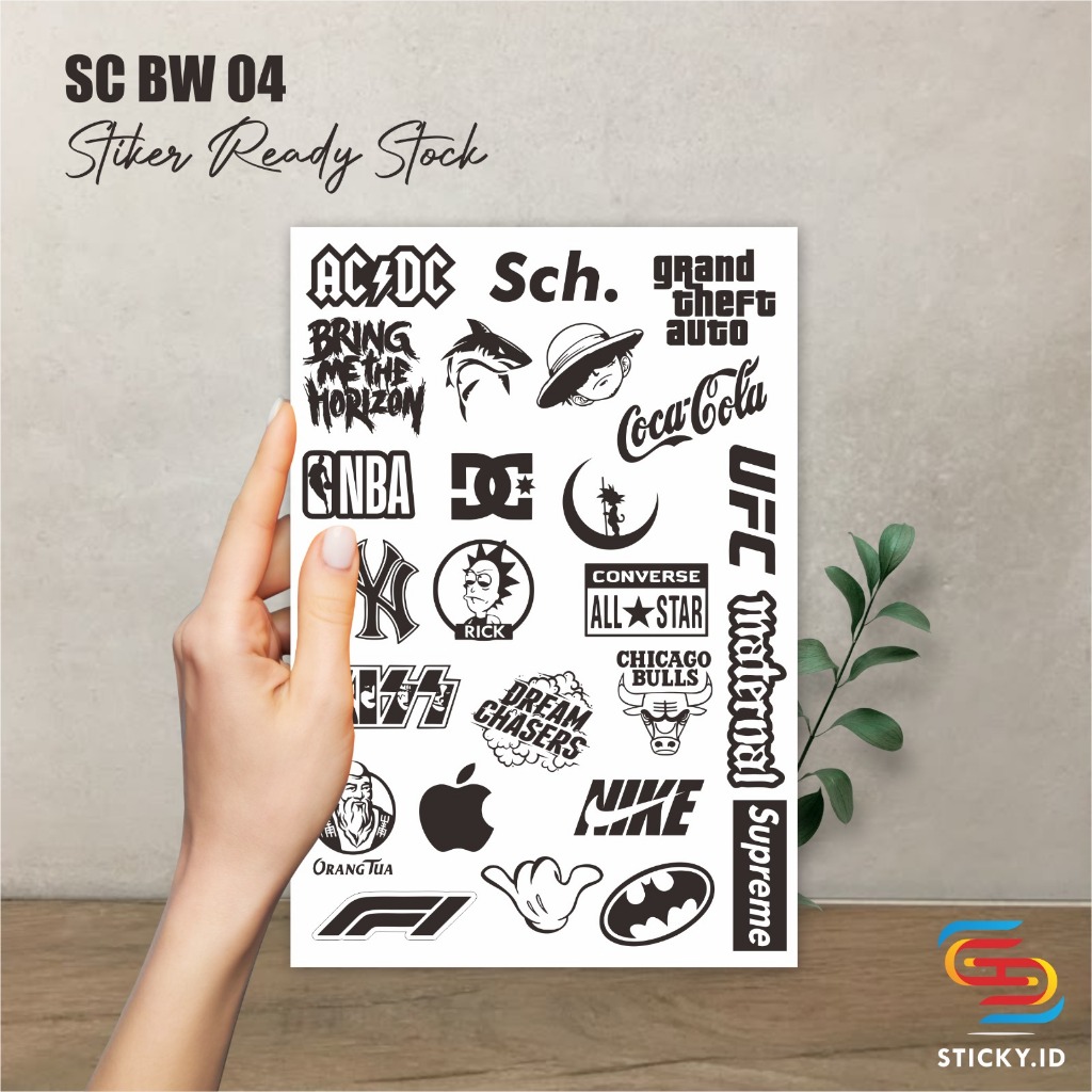 

STIKER VINYL PUTIH MURAH - STIKER CASE MOTIF TAHAN AIR - STIKER CASE READY STOK SC BW 04