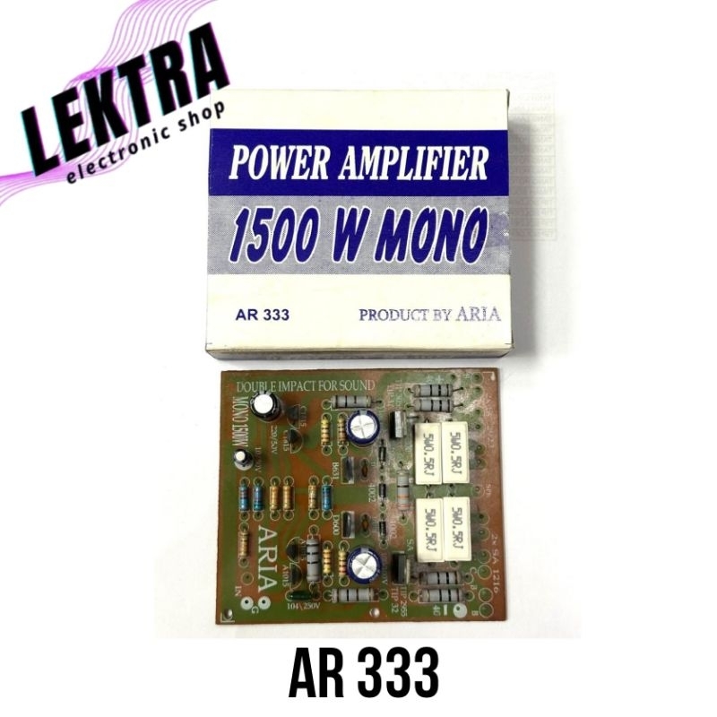Kit AR 333 ARIA Power Amplifier 1500w Mono Ampli 1500 w watt 1500watt Driver