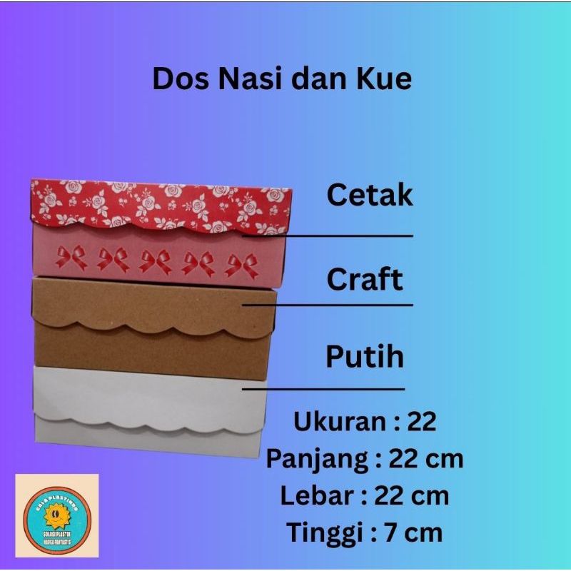 

Box Nasi Ukuran 22 cm – Isi 100 pcs, Cocok Buat Katering & Hajatan
