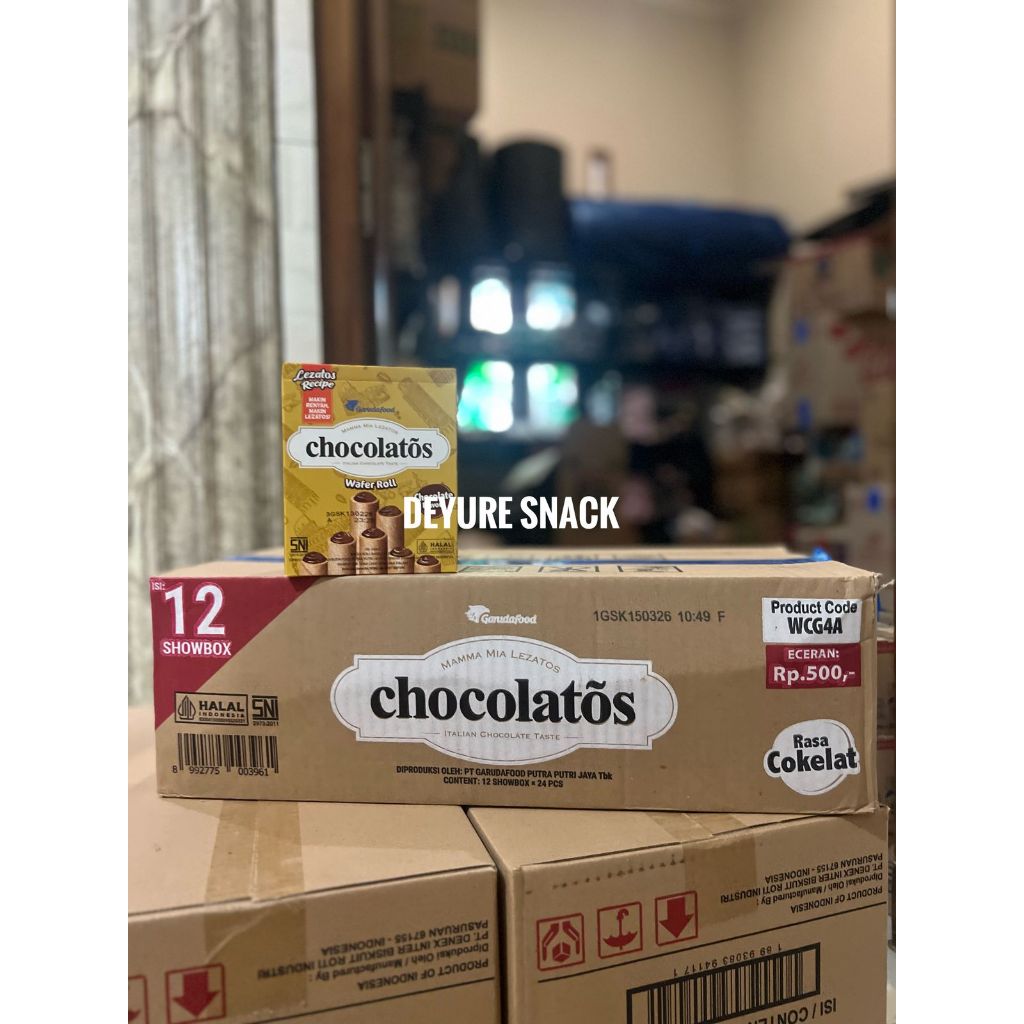 

Chocolatos 1 dus karton isi 12 box