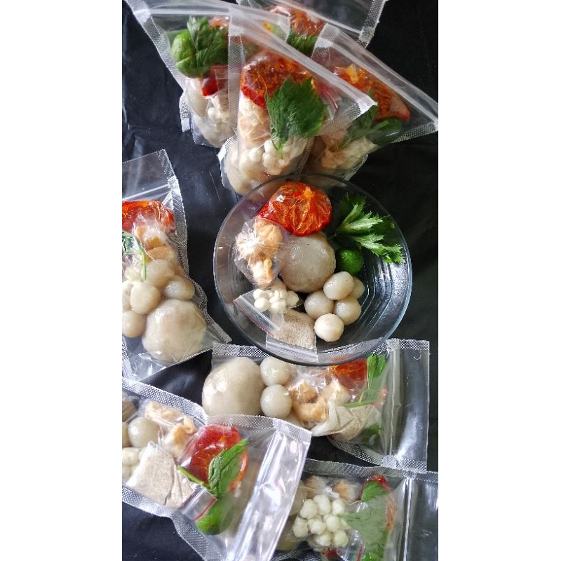 

Paket murah baso aci 2 bungkus/ isi ayam suir