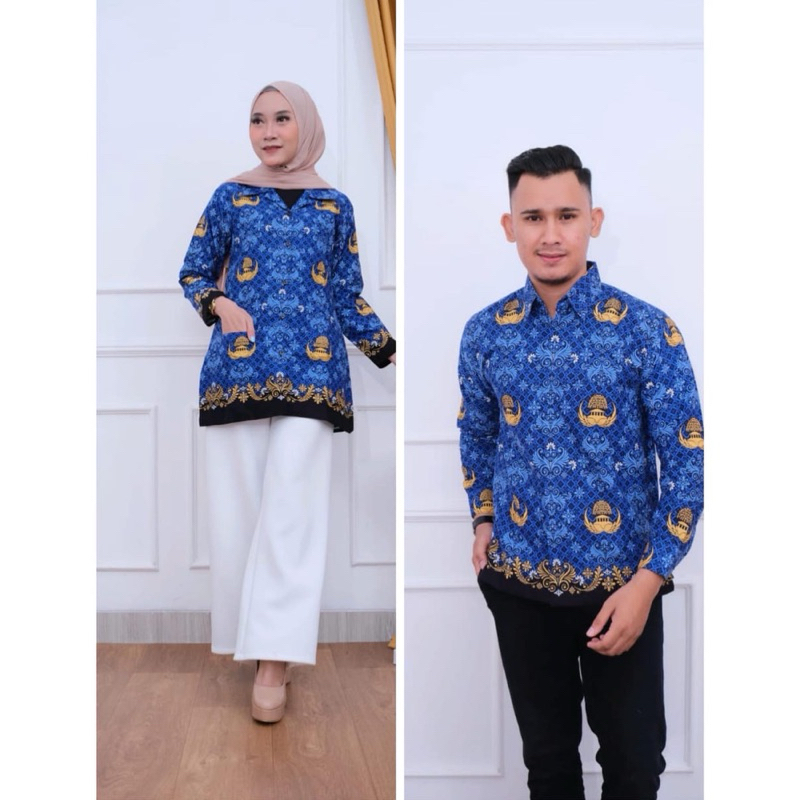 SERAGAM KORPRI TERBARU PRIA WANITA SRITEX BAHAN KATUN c40s // BAJU PNS // BAJU DINAS PNS