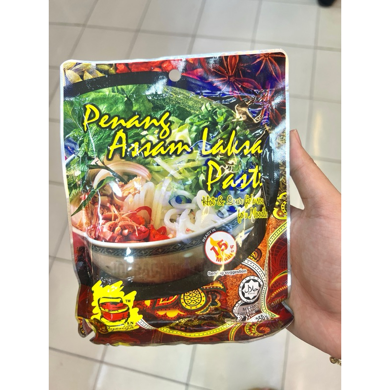 

[HALAL] READY TERMURAH INSTANT Little Nyonya Penang Asian Laksa | Curry Laksa Paste | Assam Laksa Paste