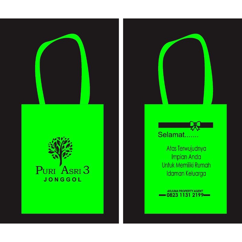 

link khusus tas spunbond model bok bag uk 30*40*10