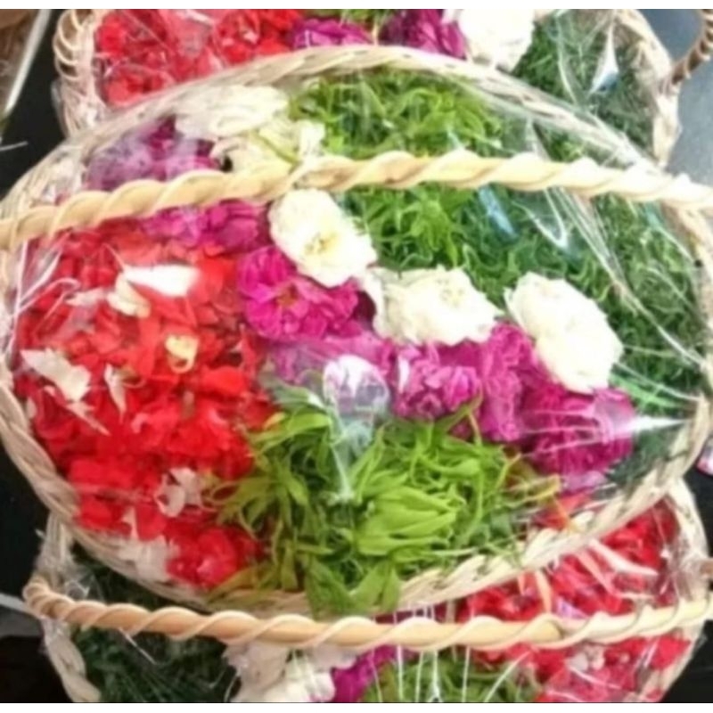 Bunga 7 rupa keranjang