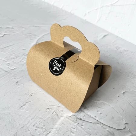 

sleeve bix tenteng coklat kraft gable box mini packaging hampers souvenir cangkir kue box mug enamel