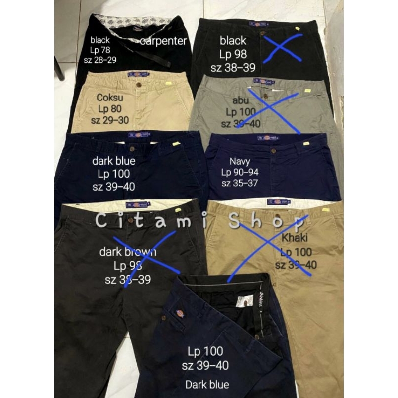 CELANA CHINOS WORKPANTS JEANS JOGGER PRIA