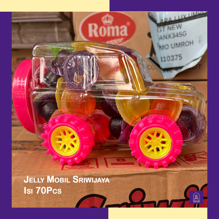 

Jelly Mobil Sriwijaya Isi 70Pcs - Jelly Buah Aneka Rasa