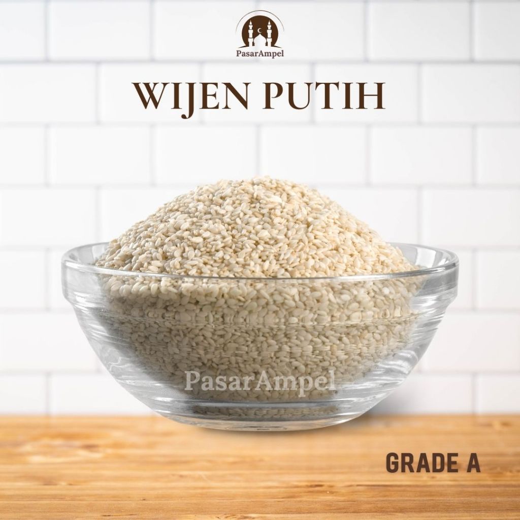 

Wijen Putih 100gr Kualitas Ekspor White Sesame Organic
