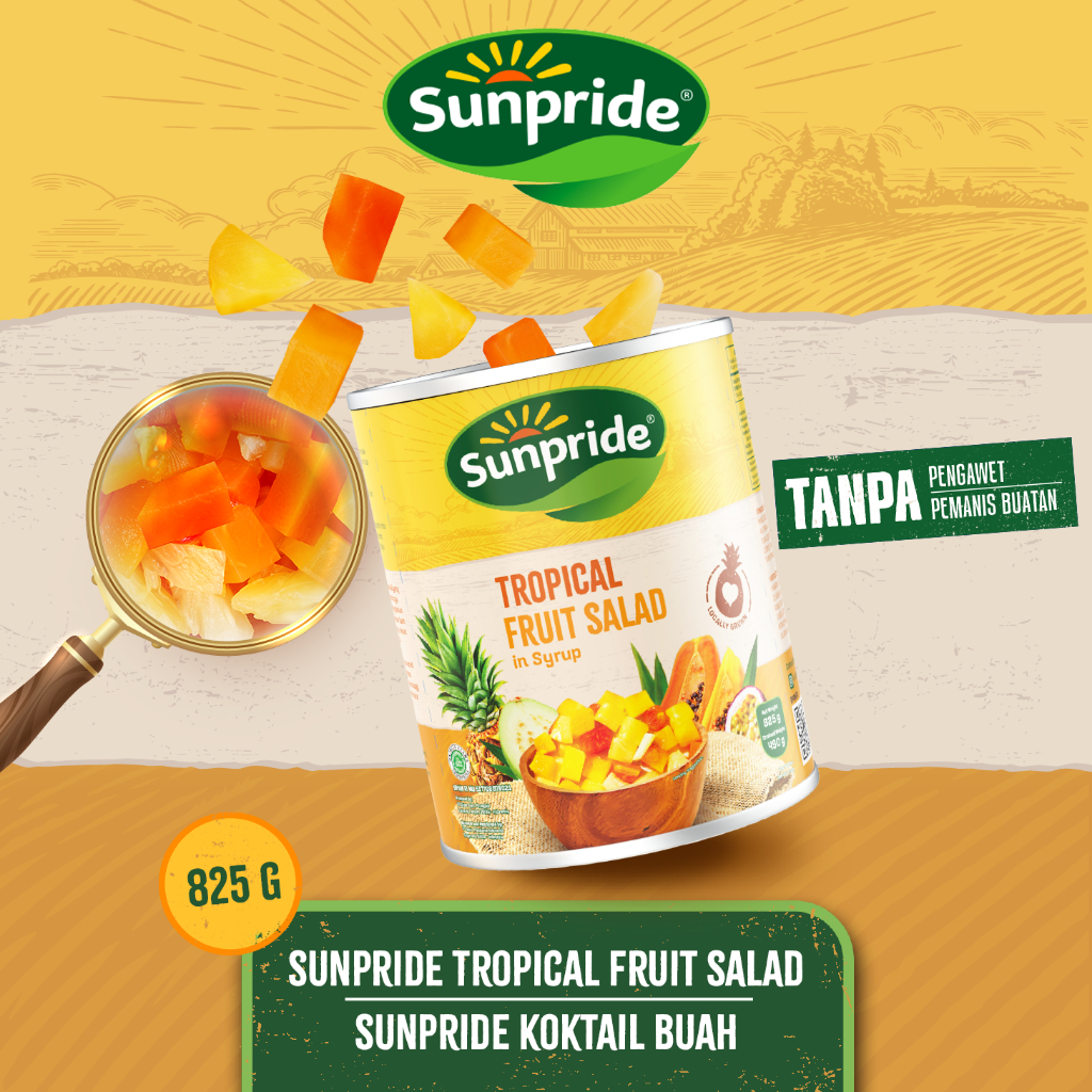 

Sunpride Tropical Fruit Salad in Syrup - Buah Kaleng 825 gr