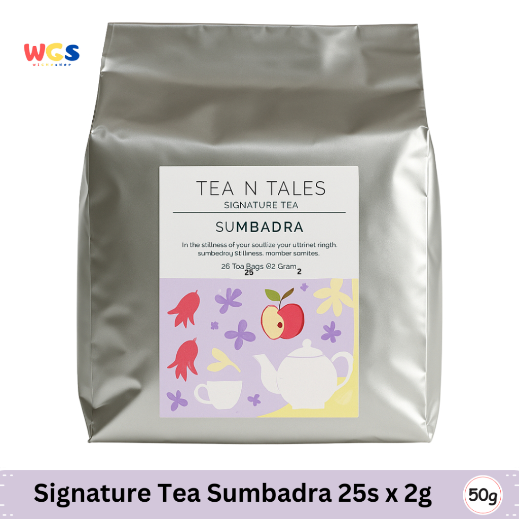 

Tea N Tales Sumbadra Signature Tea (25 Tea Bags x 2g) – Teh Buah Floral Menenangkan & Anggun