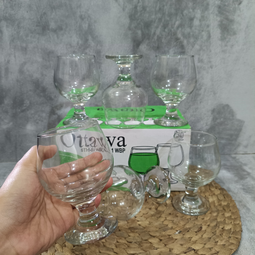 GELAS KIG-/ GELAS SET/ GELAS KADO KIG/ GELAS OTTAWA 8,5 WK KADO