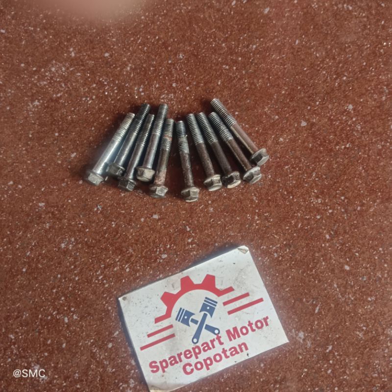 set baut kanan baut blok kopling honda karisma supra x 125 ori