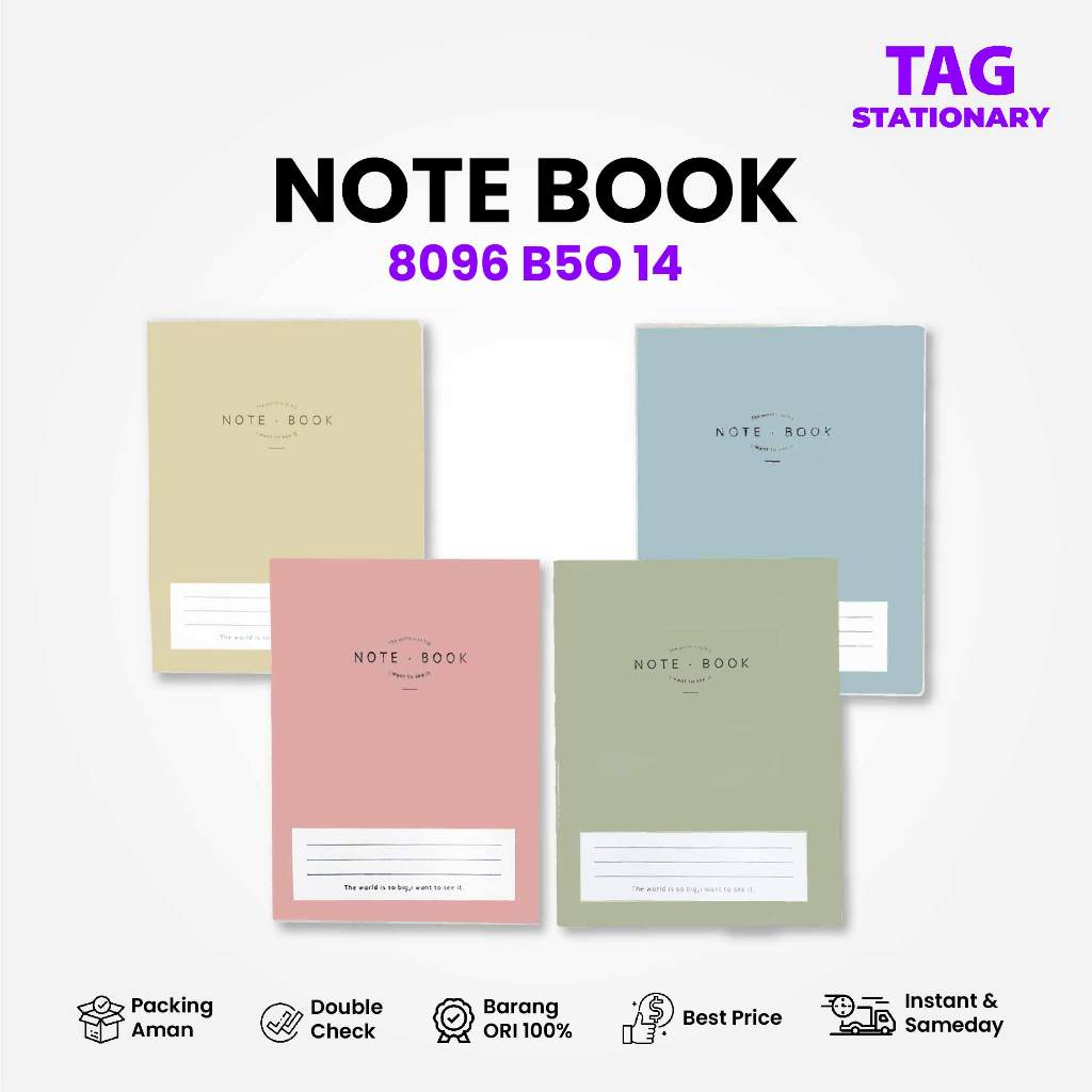 

GREEBEL Buku Tulis / Note Book 8096 B50 14 / Buku Tulis Lucu Timur Agung Grosir