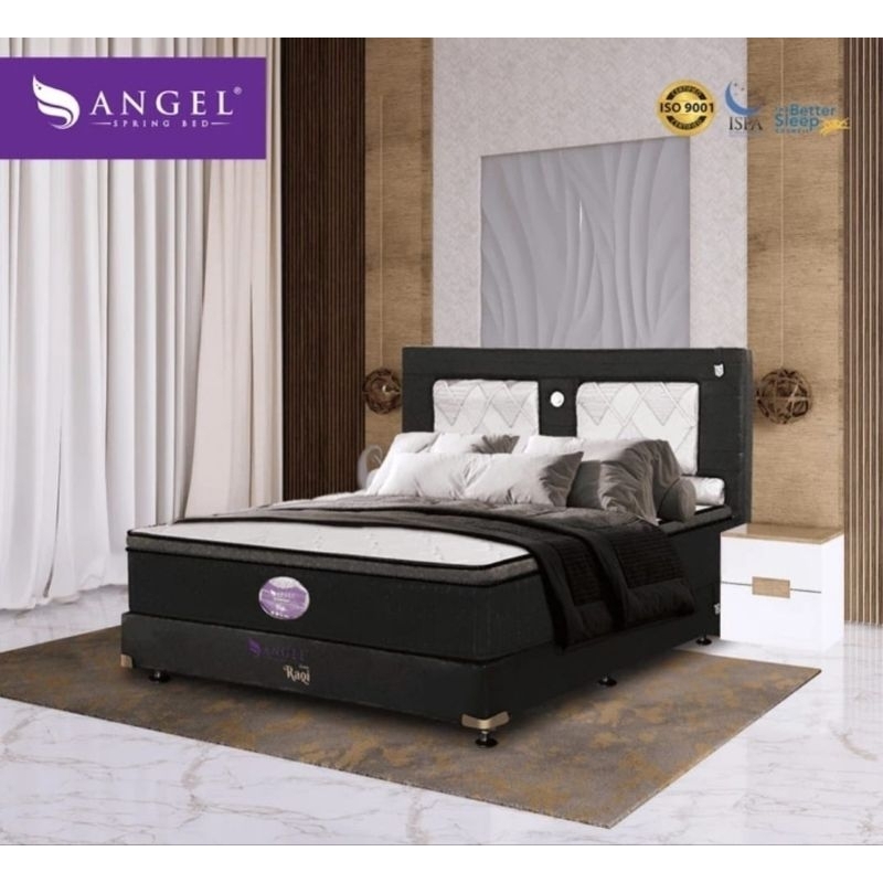 [Ready Stock] Bonus Bantal Guling  Matras  Spring Bed Angel Dafi 180 X 200 X 35 Cm | Kasur Spring Be