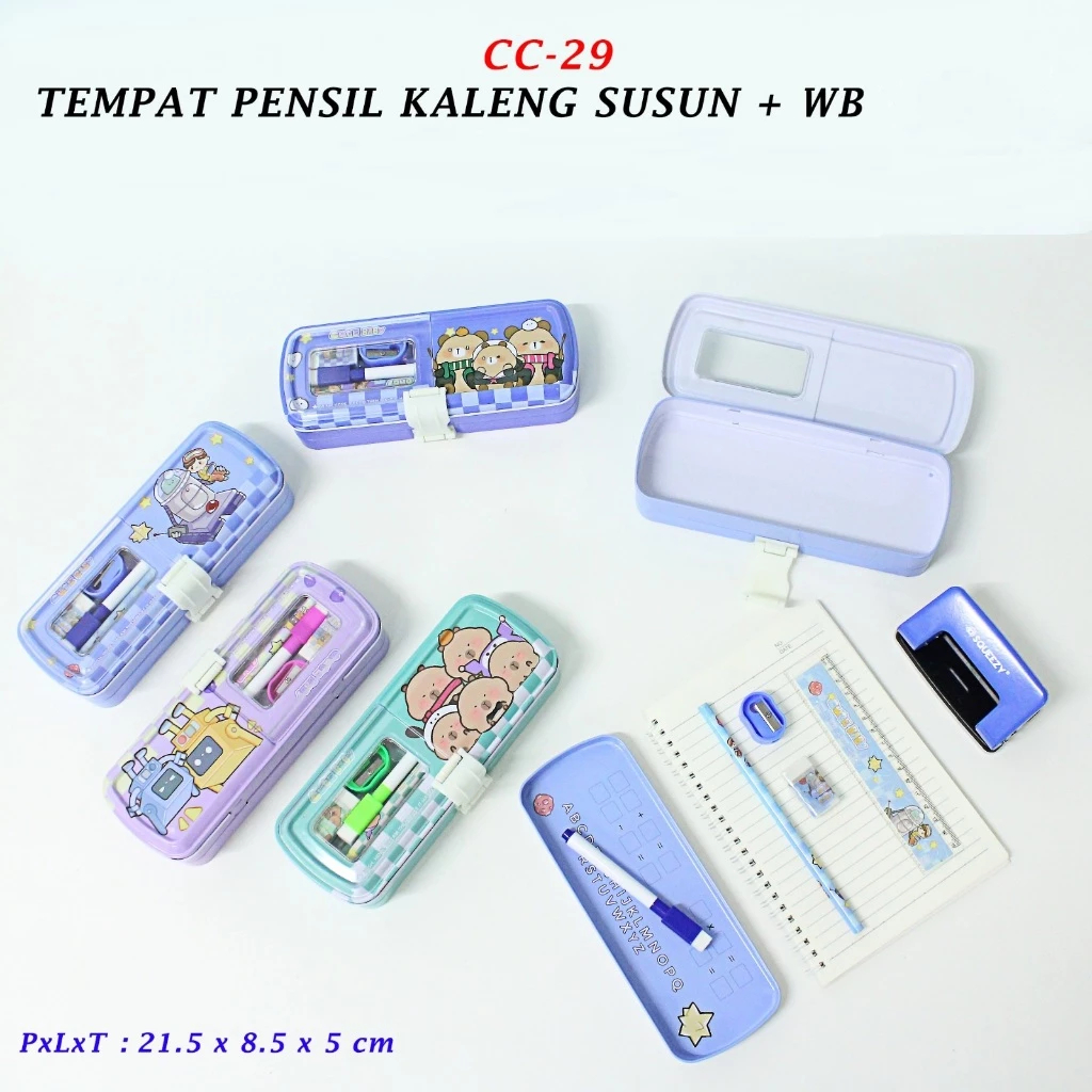 

TBMO SQUEEZY PENCIL CASE KALENG+ISI CC-29 - (72@12)