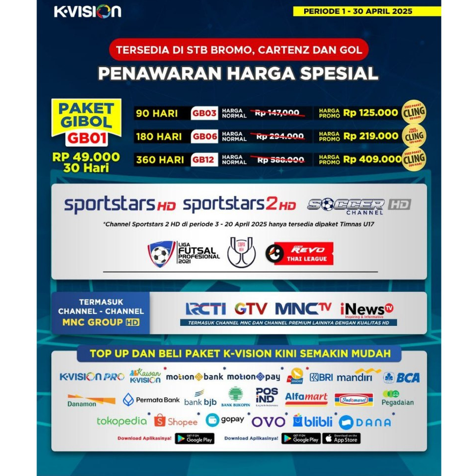 Paket Gibol K-Vision 30 [GIBOL01]