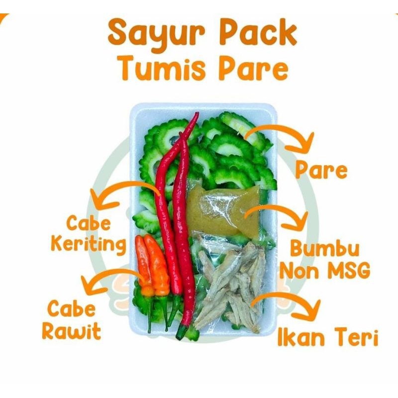 

KIRIM INSTAN Paket Sayur Potong Pare / Sayur Pare Tumis Pack