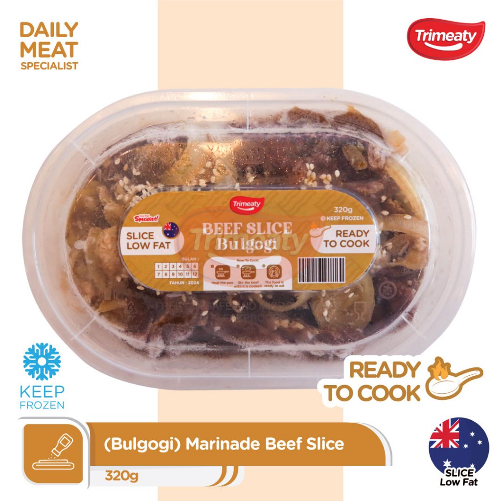 

Beef Slice Bulgogi (Low Fat) / Slice Low Fat Marinasi Bulgogi - 320gr