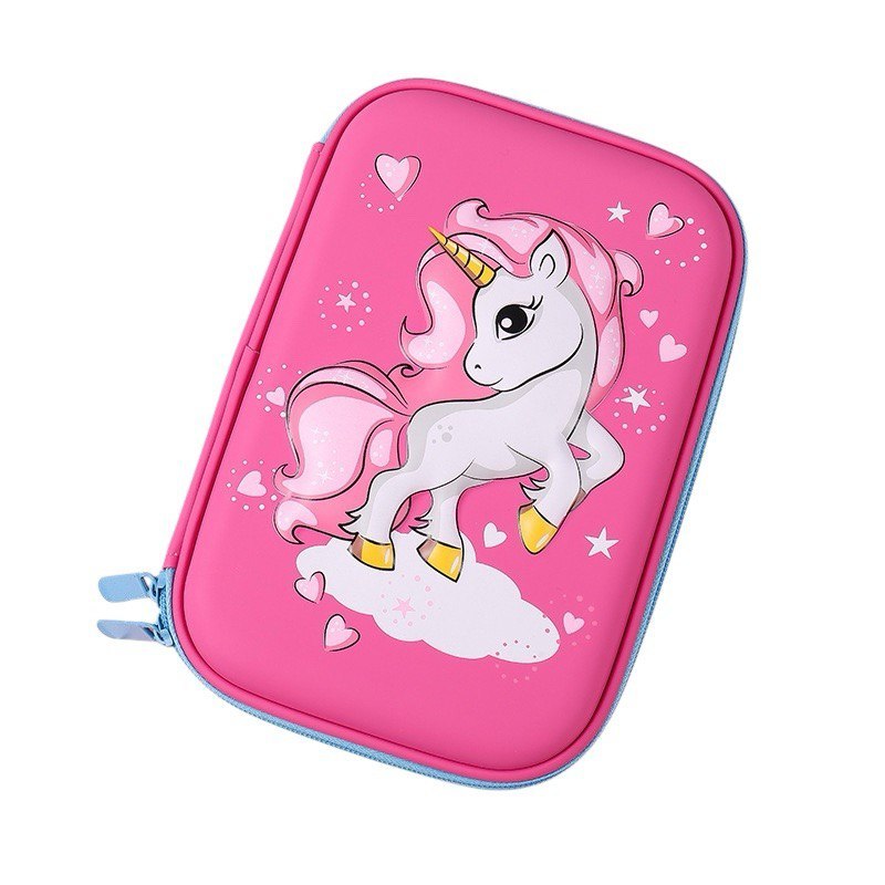 

RB BLINGBERRY Kotak Pensil Anak Tempat pensil 3D Timbul Hardcase astronot unicorn kado ultah anak