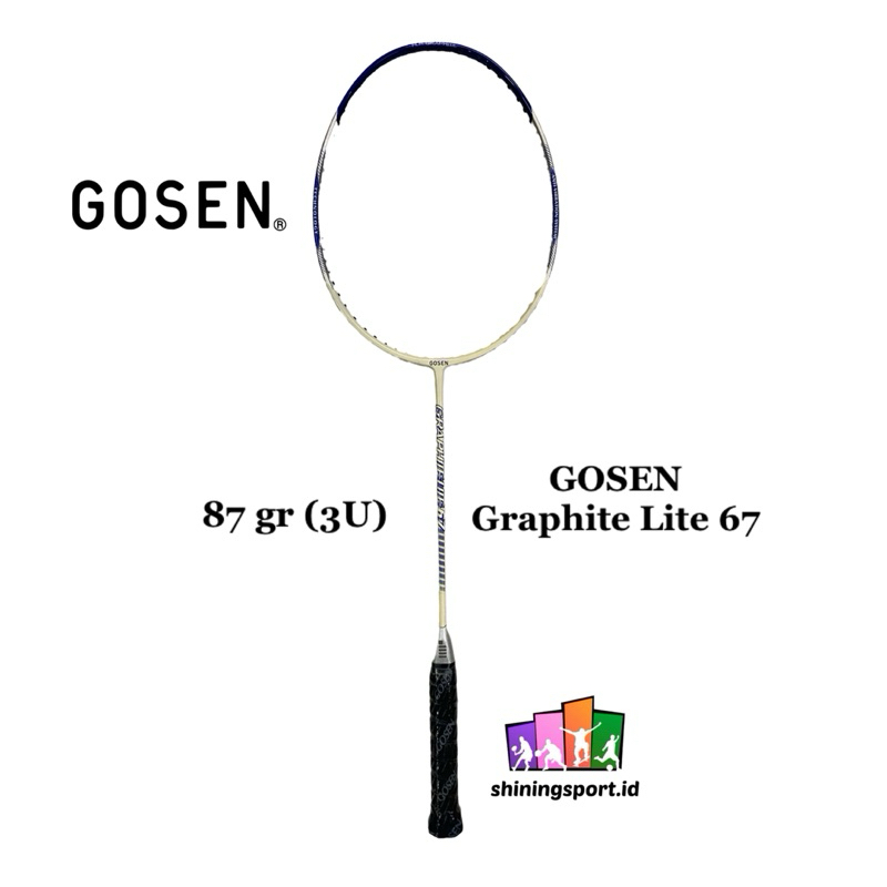 Raket Badminton Gosen Graphite Lite 67 (+ Free Kaos & Towel Grip 2 pcs)