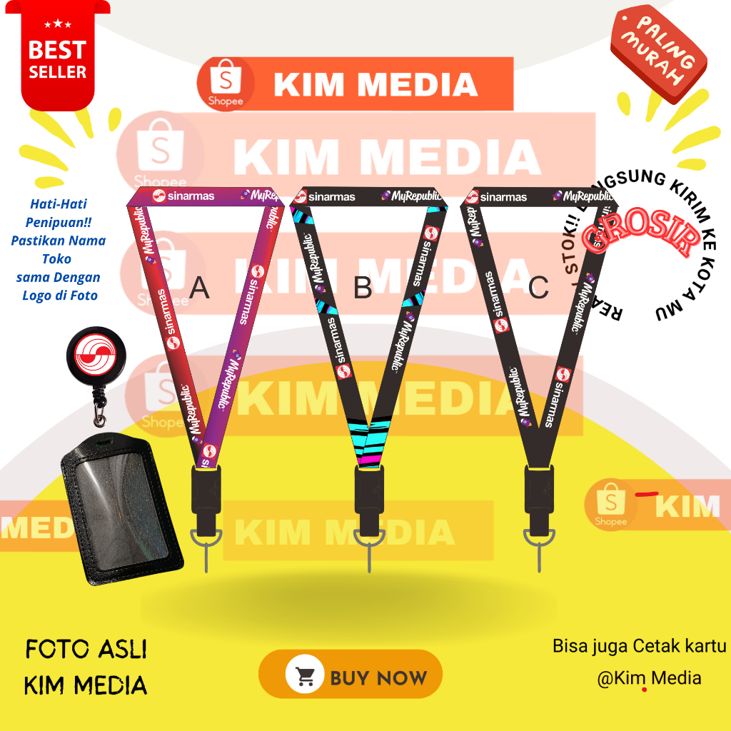 

[DESAIN BARU] TALI IDCARD MYREPUBLIC SINARMAS [READY STOK]LANYARD SINARMAS DAN MYREPUBLICTERMURAH