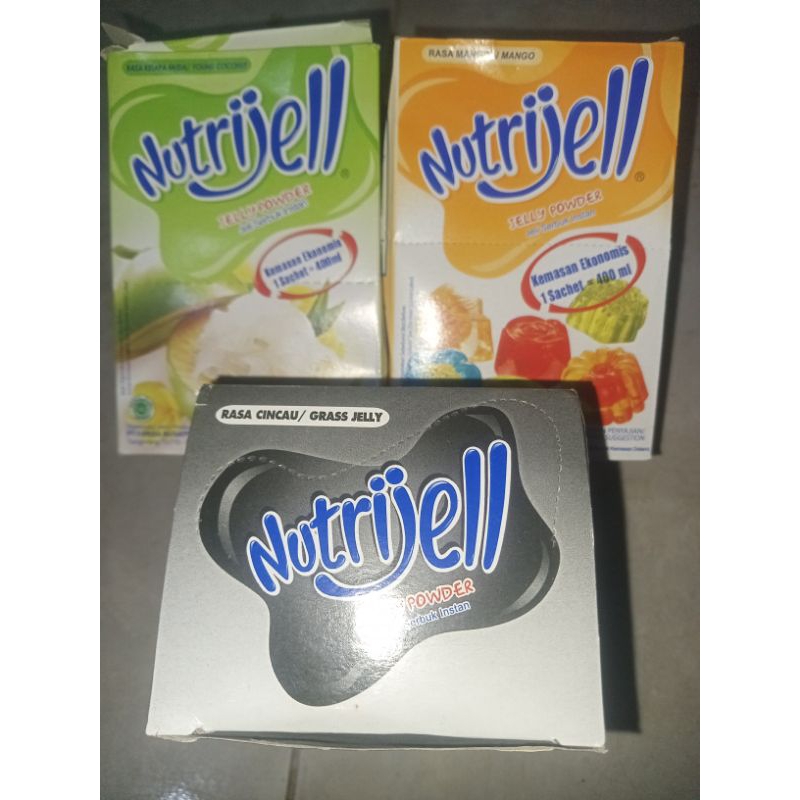 

nutrijell powder 4bks kemasan ekonomis 400ml 3rasa