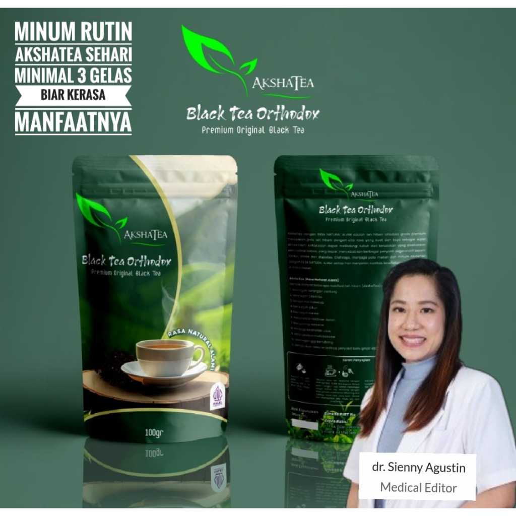

TH-PRIME TEA / AKSHA TEA Premium Original Black Tea Teh Hitam Anti Oksidan Peluntur Lemak
