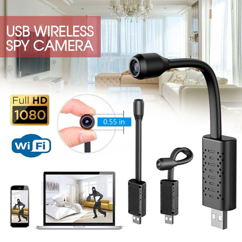 KAMERA WIFI CCTV USB APP V380 PRO HD 1080P FLEKSIBEL CCTV MINI SPY USB TANPA KABEL KONEKSI KE HP