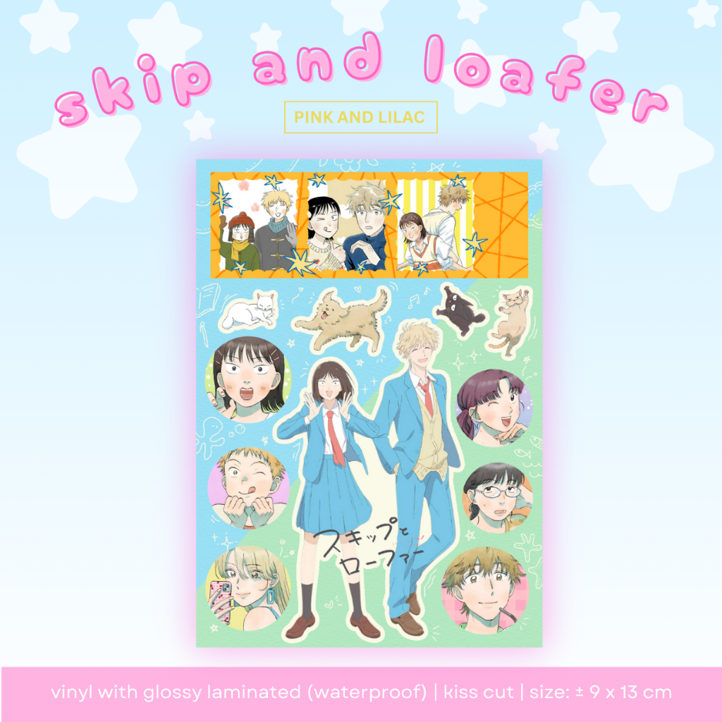 

Sticker Sheet Skip and Loafer | Deco Sticker Japan Waterproof