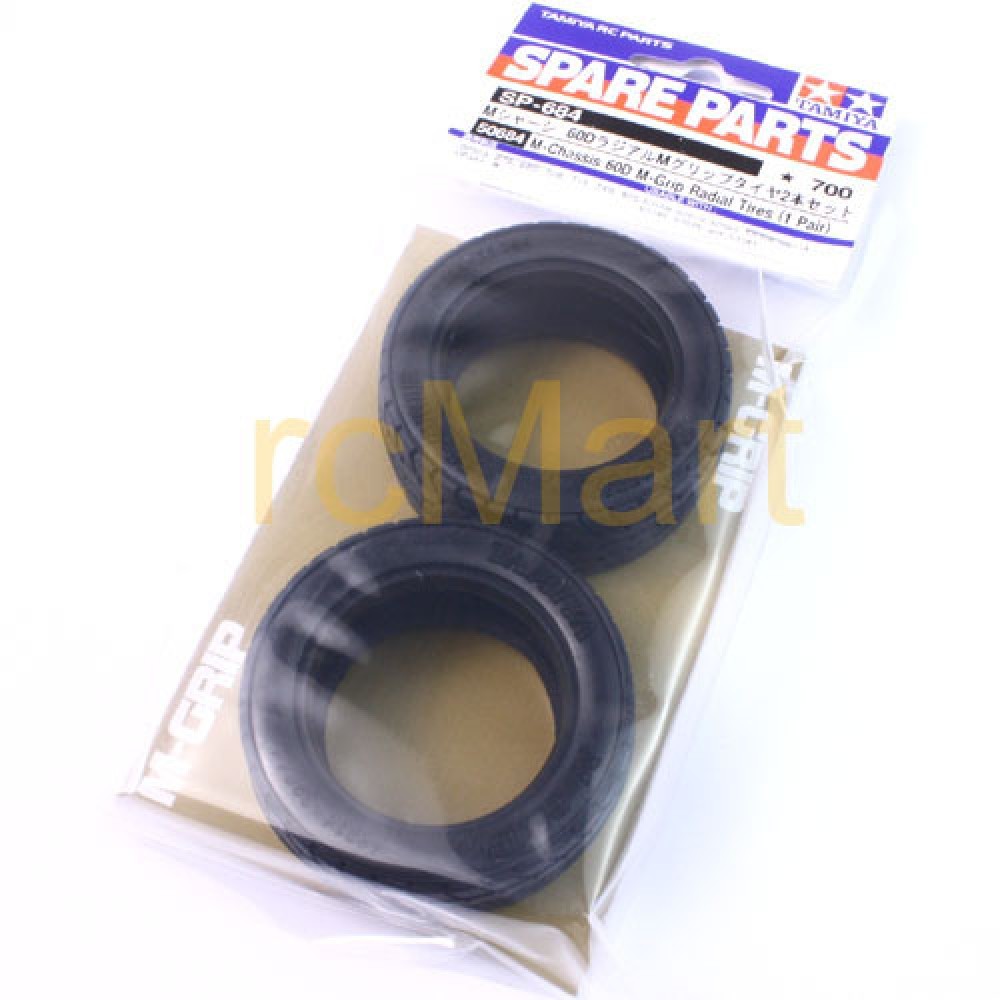 CRtoys Tamiya 50684-Tires RC 1:10 M-Chassis 60D M-grip radial (2pcs)
