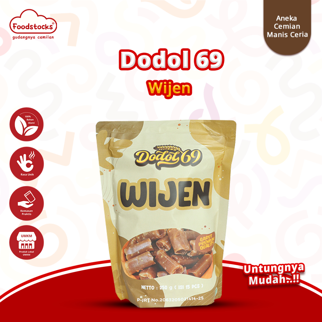 

Dodol 69 - Dodol Rasa Wijen Oleh-Oleh Premium Khas Garut Lembut & Legit