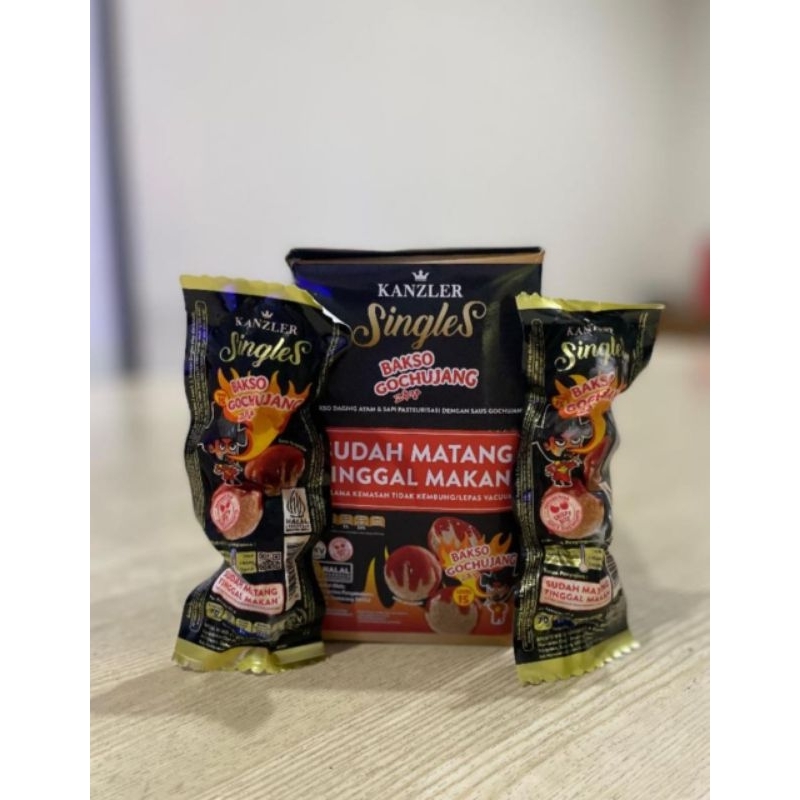 

1 Box Isi 12 Kanzler Singles 55 Gr Bakso Gochujang