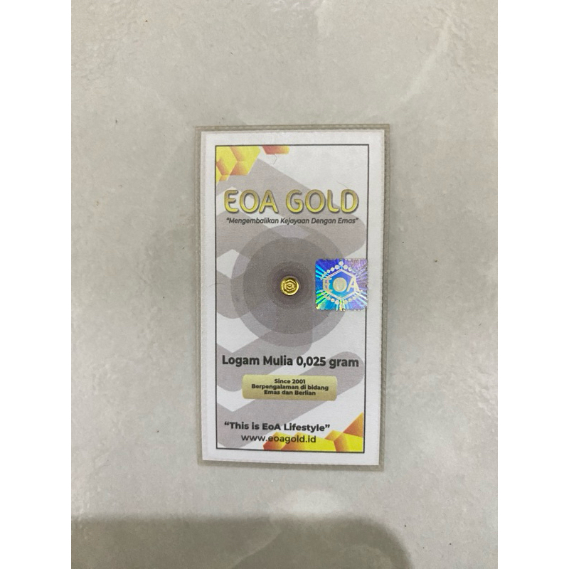 EMAS MINI REGULER EOA GOLD 0,025 GRAM