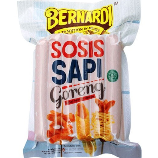

Bernardi Sosis Sapi Goreng – 500gr (Isi 12 pcs)