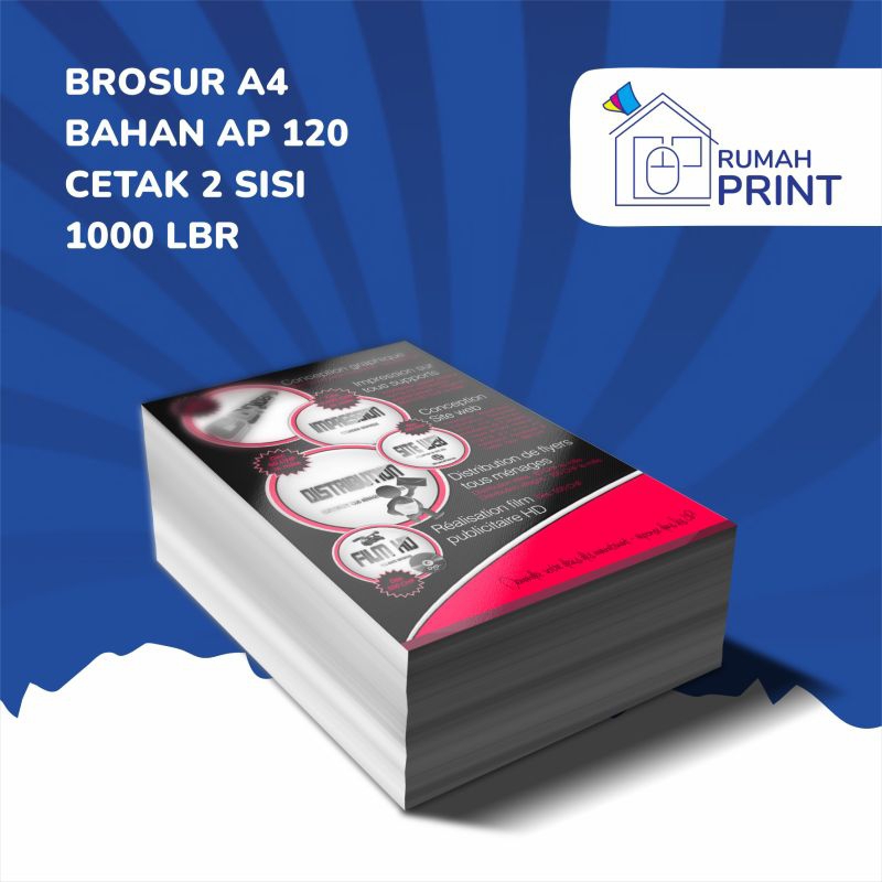 

Cetak Brosur A4 / 2 sisi || 1000 lbr || AP 120