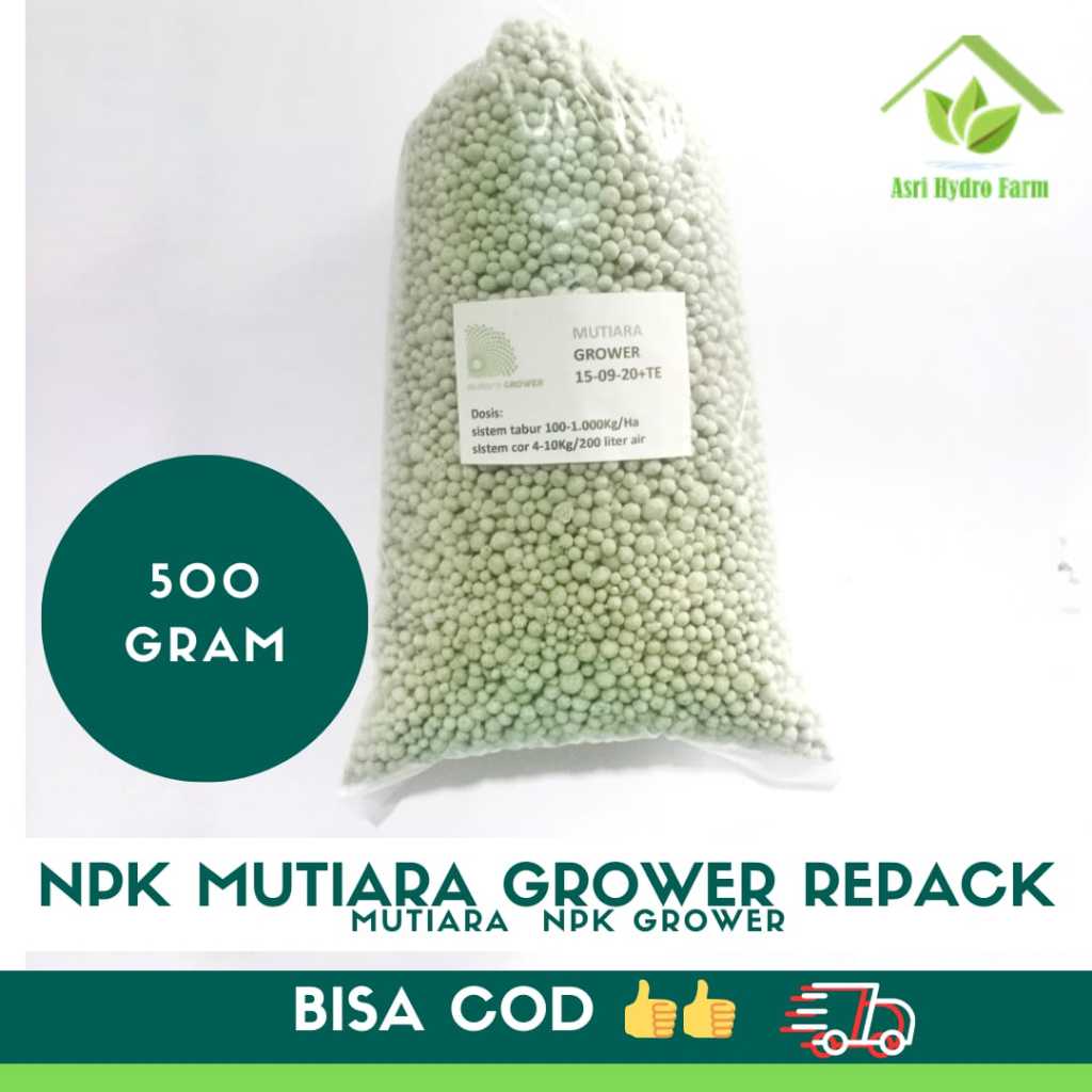 1/2KG PUPUK NPK BUAH MUTIARA GROWER 500 GRAM REPACK